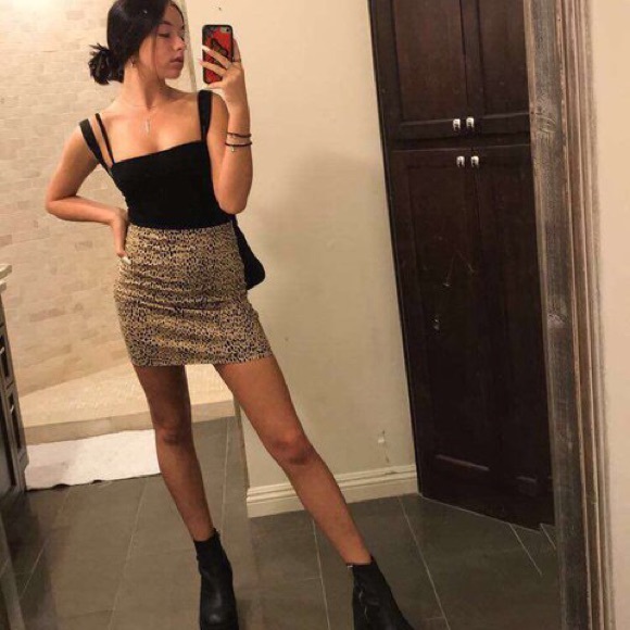 NWOT Chetah skirt Brandy Melville - Picture 5 of 6